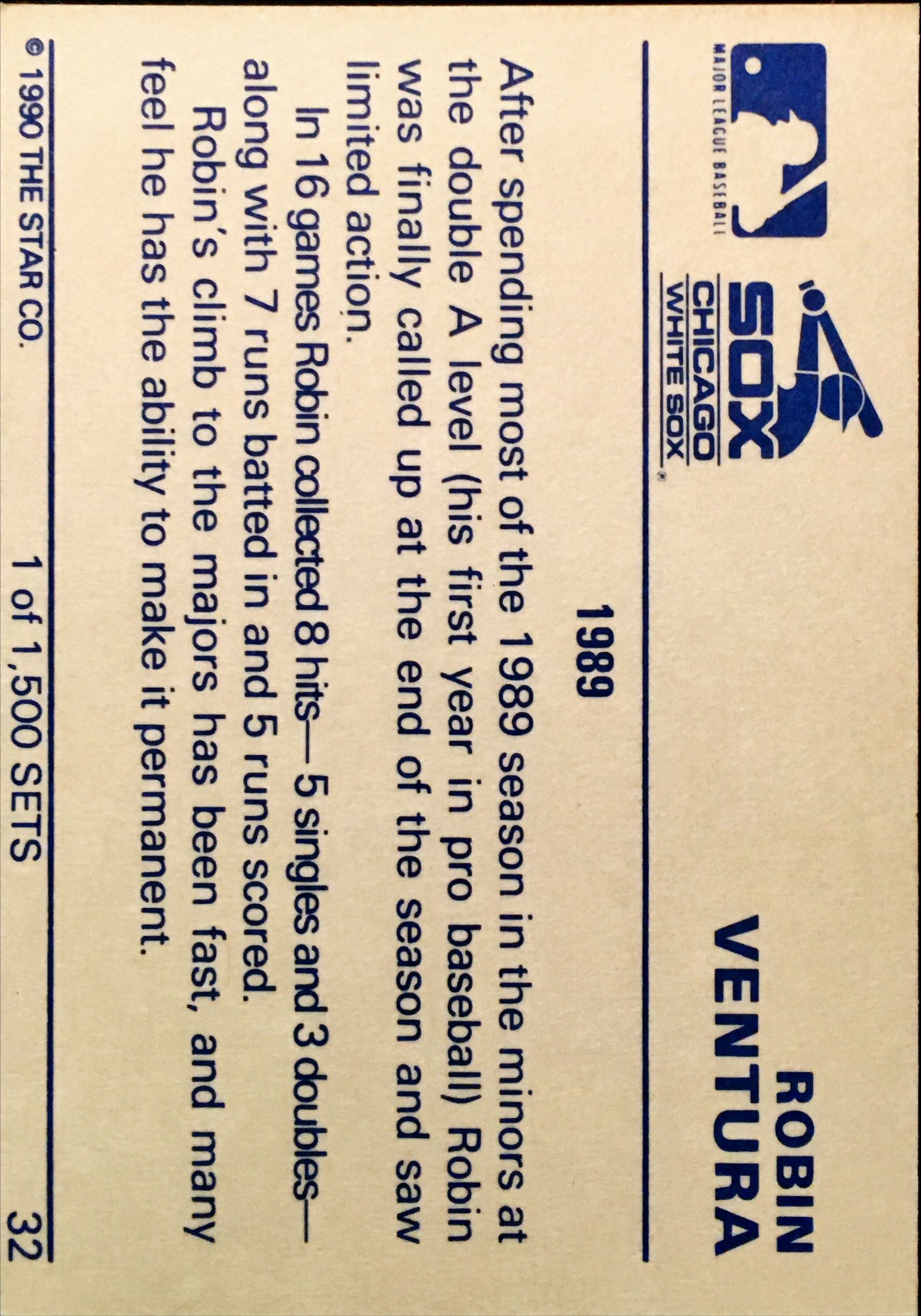 1990 Star  32 back image