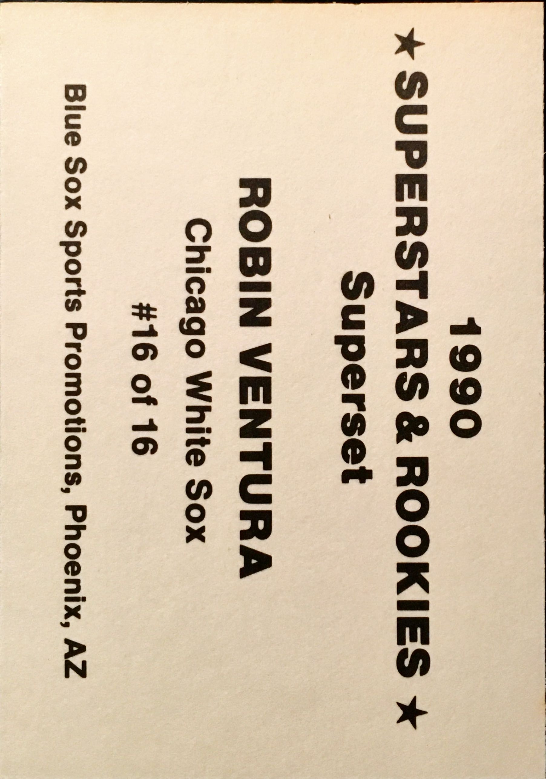 1990 Superstars & Rookies Superset 16 back image