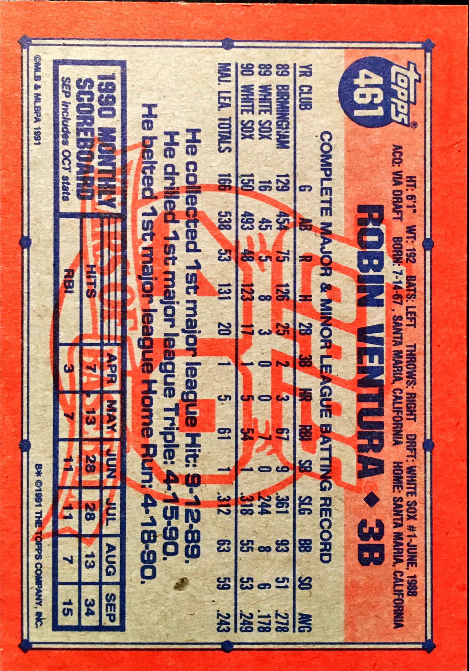 1991 Topps Desert Shield 461 back image