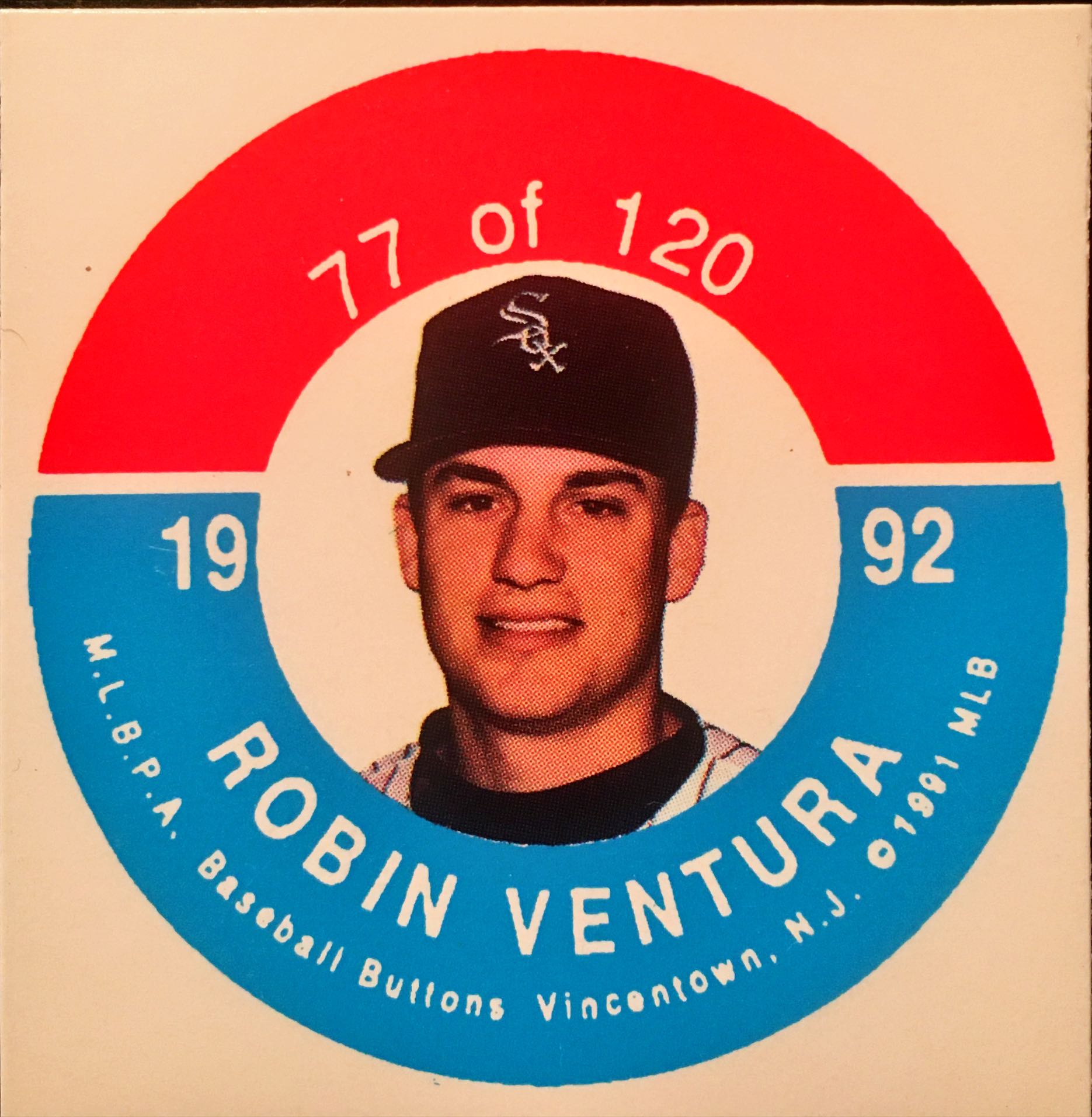 1992 JKA Stars Buttons Black Back 77 front image