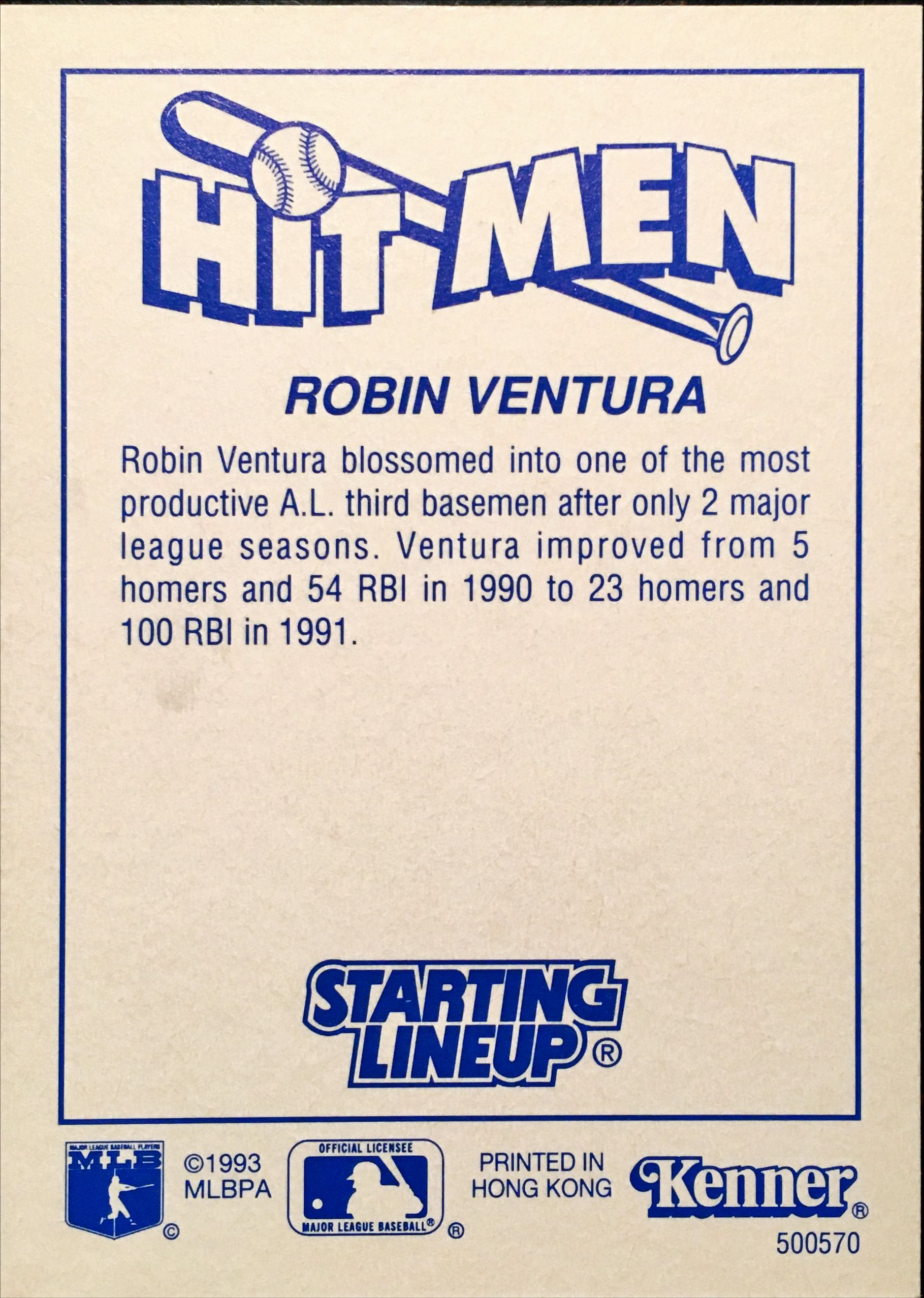 1993 Kenner Hit Men NNO back image