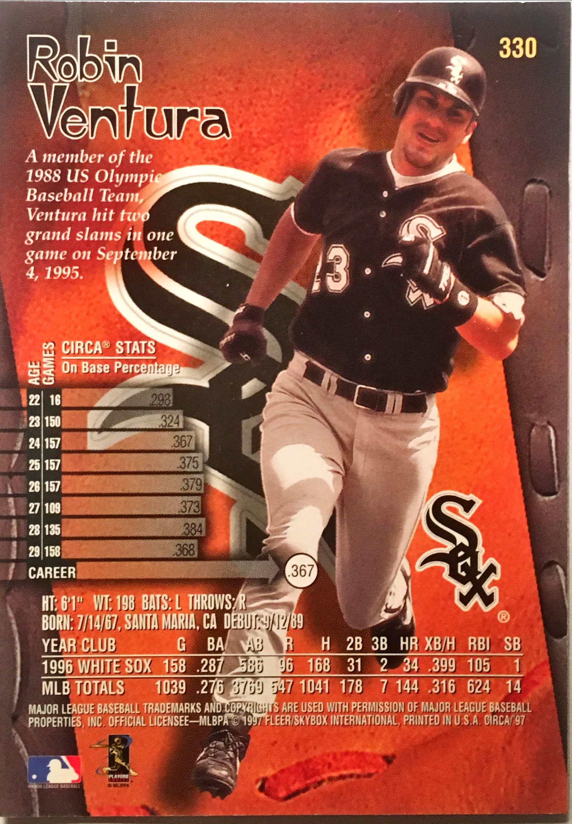 1997 Circa  330 back image