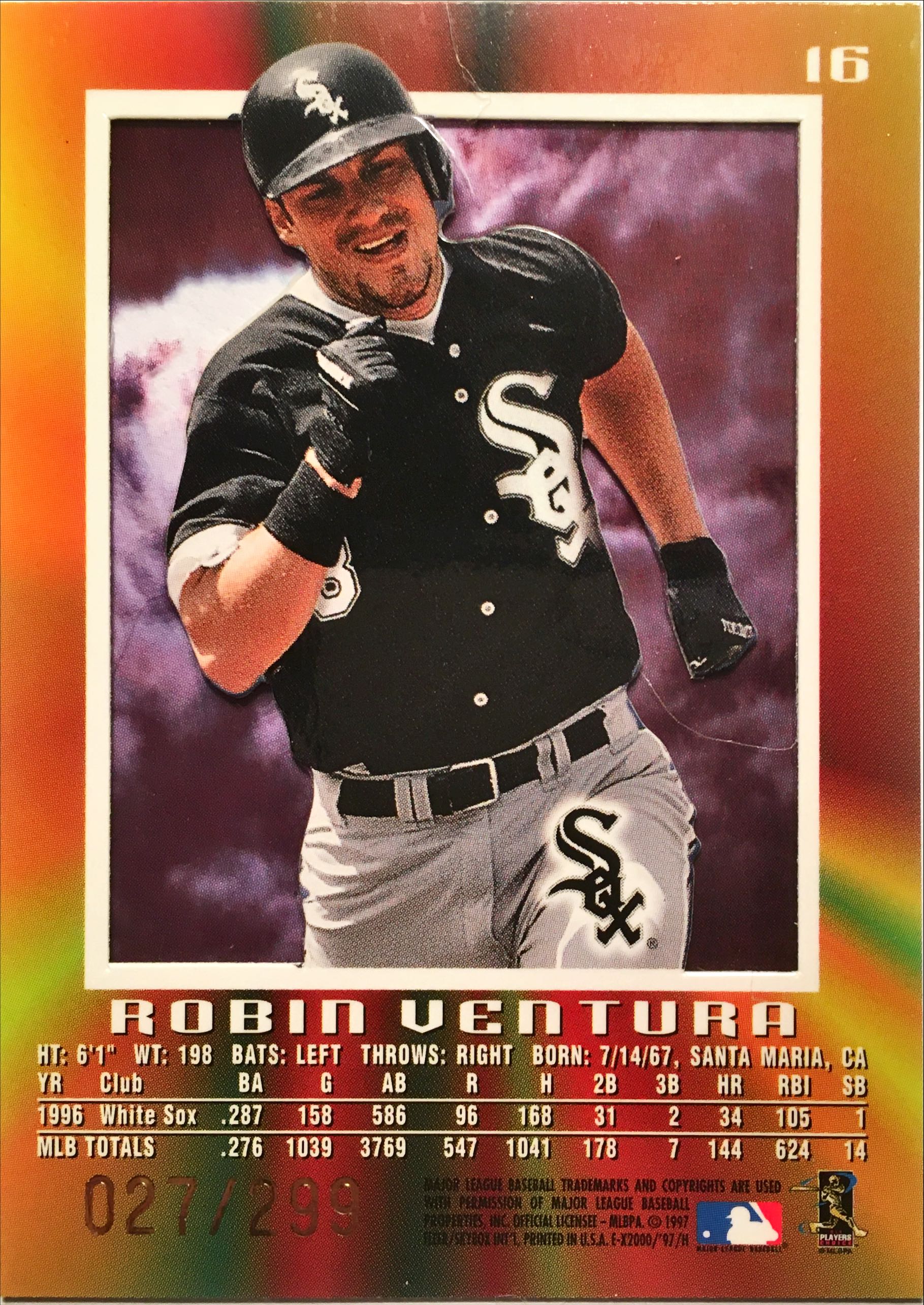 1997 E-X2000 Credentials 16 back image