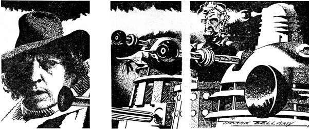 Radio Times picture of Tom Baker, Davros and a Dalek (Genesis of the Daleks)